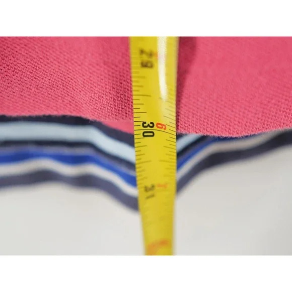 Ralph‎ Lauren Polo Shirt Men's Size XL Pink Striped - Picture 6 of 7